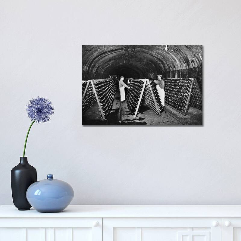 iCanvas "Wine Cellars In Champagne, c.1900" by French Photographer